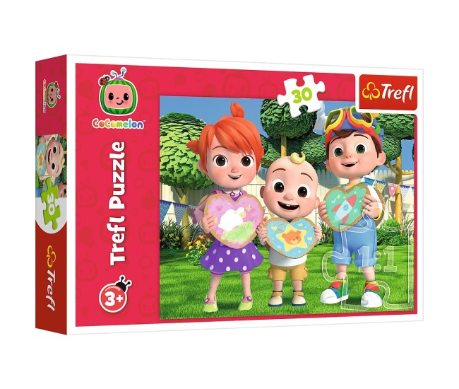 Puzzle trefl 30 cocomelon sa ne jucam impreuna Puzzle trefl 30 cocomelon sa ne jucam impreuna