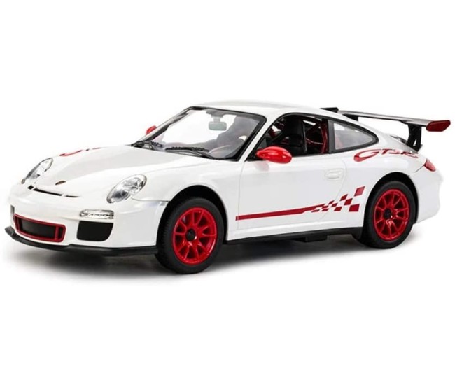 Masina cu telecomanda porsche gt3 alb cu scara 1 la 14 Masina cu telecomanda porsche gt3 alb cu scara 1 la 14