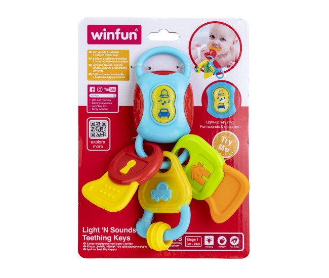 Winfun breloc chei cu sunete si lumini Winfun breloc chei cu sunete si lumini