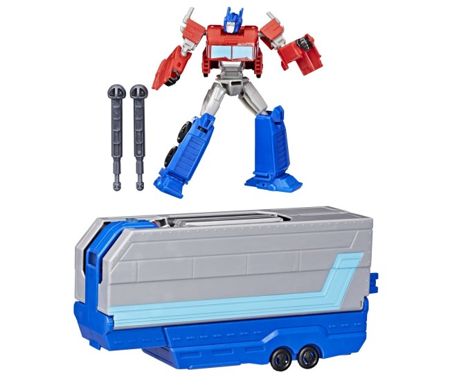 Transformers earthspark camion cu remorca de lupta optimus prime Transformers earthspark camion cu remorca de lupta optimus prime