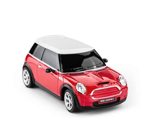 Masina cu telecomanda mini cooper rosie cu scara 1 la 24 Masina cu telecomanda mini cooper rosie cu scara 1 la 24
