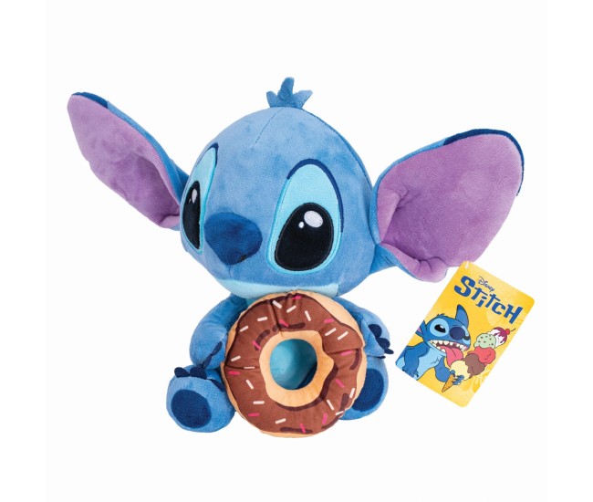 Jucarie de plus disney stitch cu gogoasa 25cm Jucarie de plus disney stitch cu gogoasa 25cm
