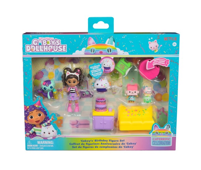 Gabbys dollhouse set figurine pentru ziua de nastere a lui cakey Gabbys dollhouse set figurine pentru ziua de nastere a lui cakey