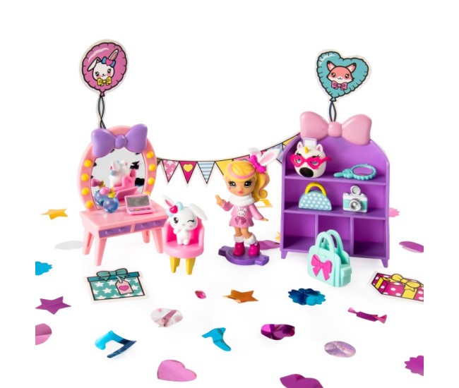 Cutie cadou surpriza cu papusa si accesorii Cutie cadou surpriza cu papusa si accesorii