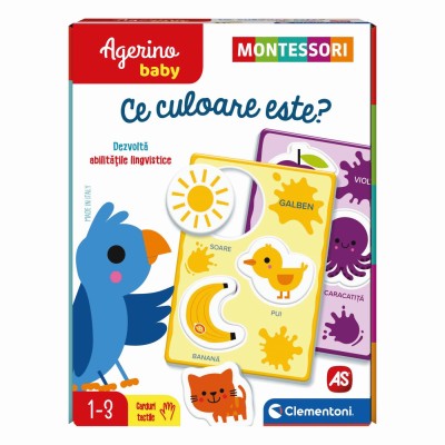 Agerino baby montessori recunoasterea culorilor