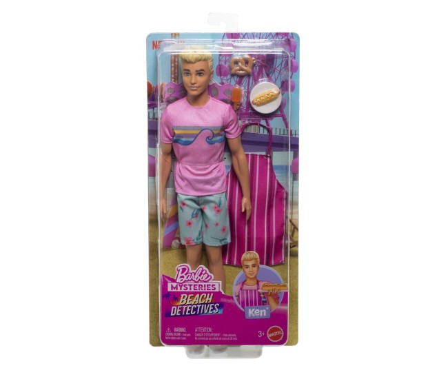Barbie mysteries detectivi pe plaja papusa ken cu accesorii Barbie mysteries detectivi pe plaja papusa ken cu accesorii