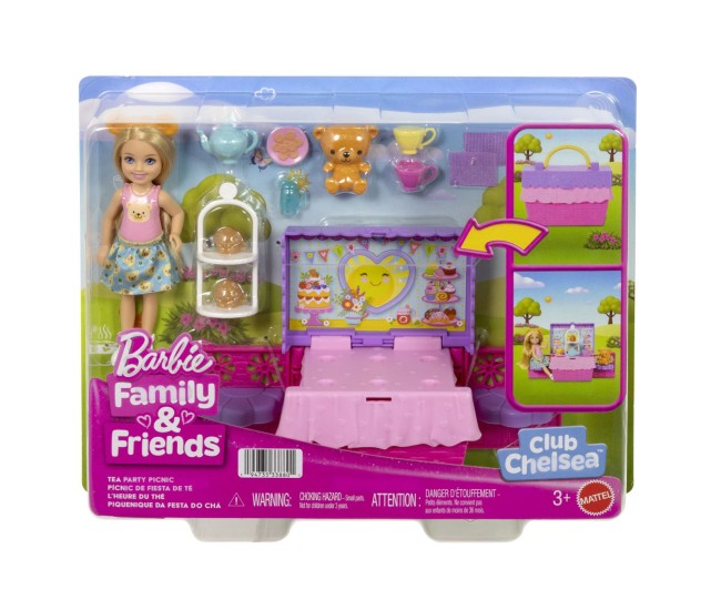 Barbie family and friends set clubul lui chelsea petrecere cu ceai surpriza