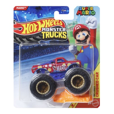Hot wheels monster truck masinuta super mario scara 1 la 64