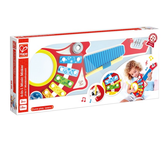 Hape set muzica 6-in-1 Hape set muzica 6-in-1