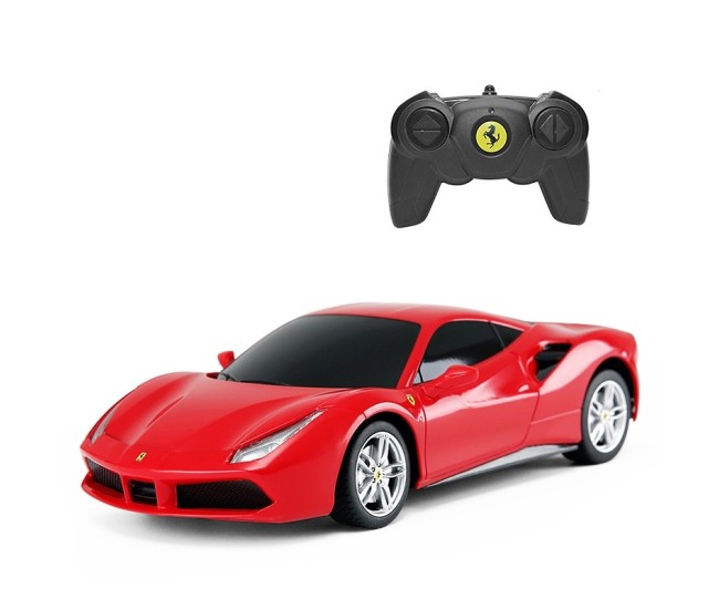 Masina cu telecomanda ferrari 488 gtb rosu scara 1 la 24 Masina cu telecomanda ferrari 488 gtb rosu scara 1 la 24