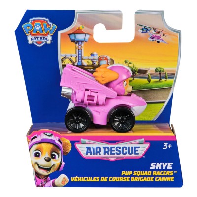 Patrula catelusilor pup squad racers air rescue vehicul metalic skye scara 1 la 55