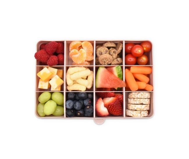 Cutie snack 12 compartimente, melii, roz Cutie snack 12 compartimente, melii, roz
