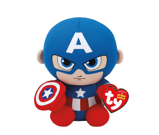 Plus ty 15cm beanie babies marvel captain america Plus ty 15cm beanie babies marvel captain america
