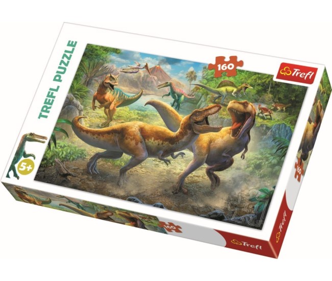 Puzzle trefl 160 tyrannosauri in lupta Puzzle trefl 160 tyrannosauri in lupta
