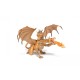 Papo figurina dragon cu doua capete auriu Papo figurina dragon cu doua capete auriu