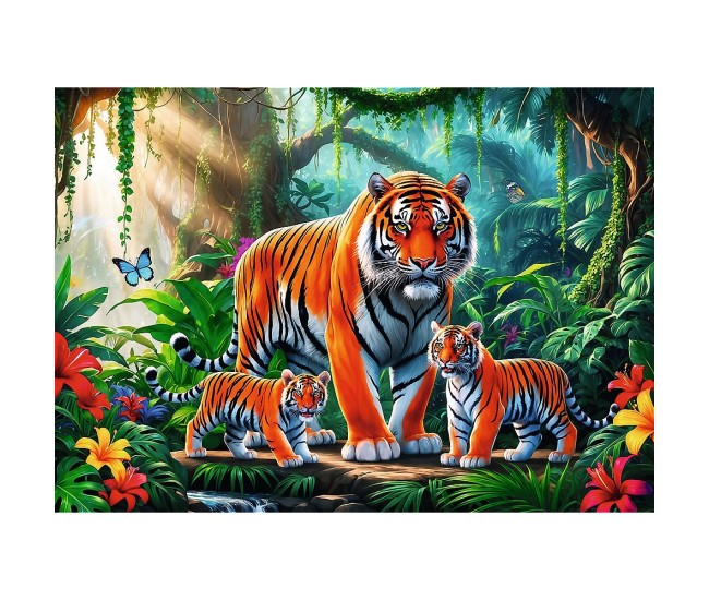 Puzzle trefl 200 obiceiurile tigrului Puzzle trefl 200 obiceiurile tigrului
