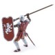 Papo figurina cavaler cu sulita si scut rosu Papo figurina cavaler cu sulita si scut rosu