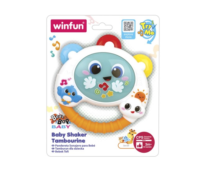 Winfun tamburina cu sunete si lumini Winfun tamburina cu sunete si lumini