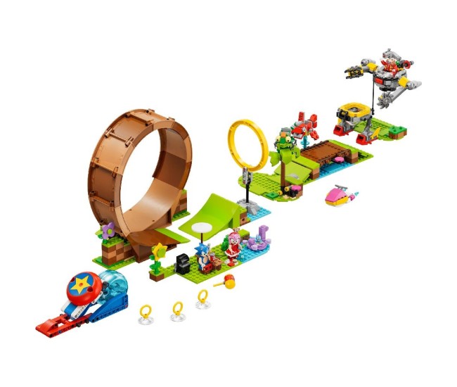 Lego sonic provocarea cu bucla a lui sonic din zona green hill 76994 Lego sonic provocarea cu bucla a lui sonic din zona green hill 76994