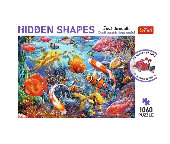 Puzzle trefl 1000 forme ascunse viata subacvatica Puzzle trefl 1000 forme ascunse viata subacvatica