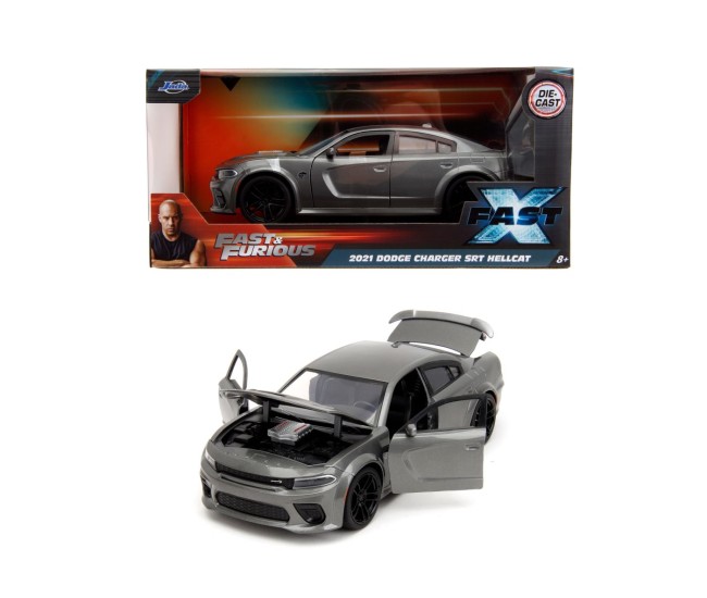 Jada fast and furious masinuta metalica dodge charger srt hellcat 2021 scara 1 la 24