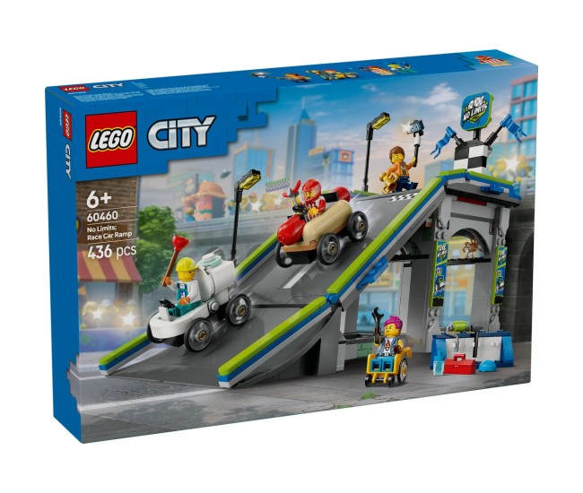 Lego city fara limite: rampa pentru curse de masini 60460 Lego city fara limite: rampa pentru curse de masini 60460