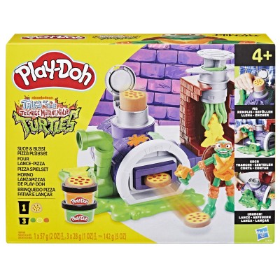 Play doh povestiri cu testoase ninja adolescente mutante set plastelina pizza taie si arunca Play doh povestiri cu testoase ninja adolescente mutante set plastelina pizza taie si arunca