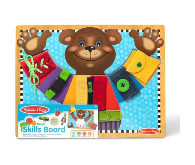 Melissa and doug set de joaca abilitati de baza din lemn