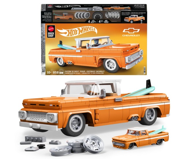 Hot wheels elite series set de constructii camioneta personalizata chevrolet 1962 Hot wheels elite series set de constructii camioneta personalizata chevrolet 1962