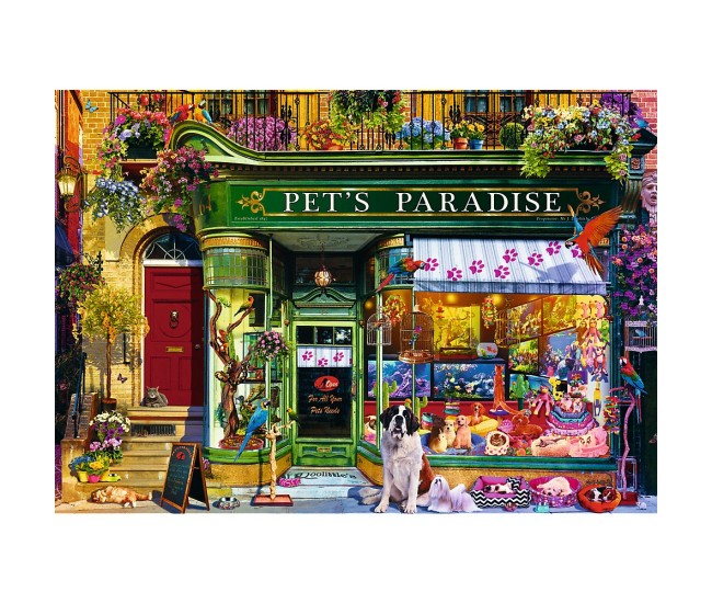 Puzzle trefl 1000 premium plus tea time paradisul animalelor Puzzle trefl 1000 premium plus tea time paradisul animalelor