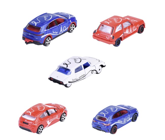 Majorette french touch set 5 masinute metalice scara 1:64 Majorette french touch set 5 masinute metalice scara 1:64