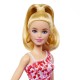 Papusa barbie fashionista blonda cu parul prins in coada Papusa barbie fashionista blonda cu parul prins in coada