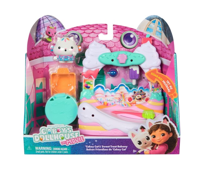 Gabbys dollhouse filmul set balconul din dulciuri si figurina pisica cakey cu accesorii Gabbys dollhouse filmul set balconul din dulciuri si figurina pisica cakey cu accesorii