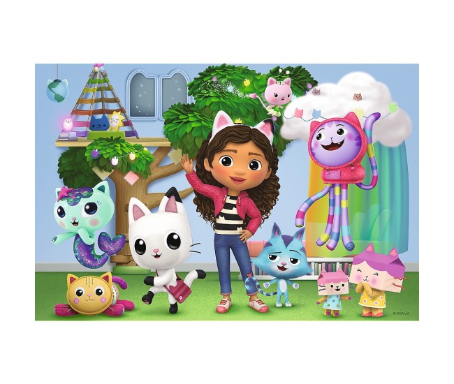 Puzzle trefl 100 gabbys dollhouse prietenii lui gabby Puzzle trefl 100 gabbys dollhouse prietenii lui gabby