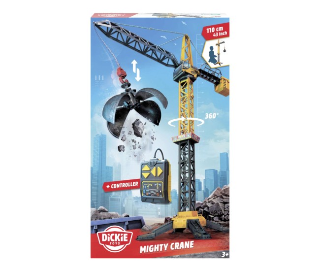 Dickie macara mighty crane 110cm rotatie 360 cu telecomanda Dickie macara mighty crane 110cm rotatie 360 cu telecomanda