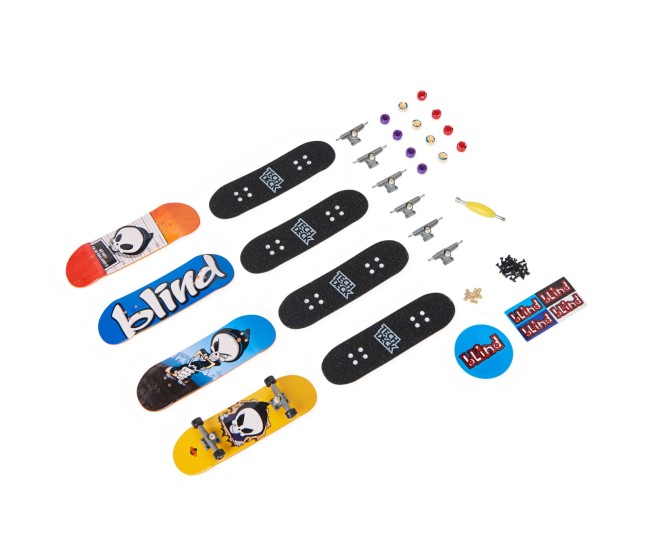 Tech deck pachet 4 piese fingerboard blind 9.6cm Tech deck pachet 4 piese fingerboard blind 9.6cm