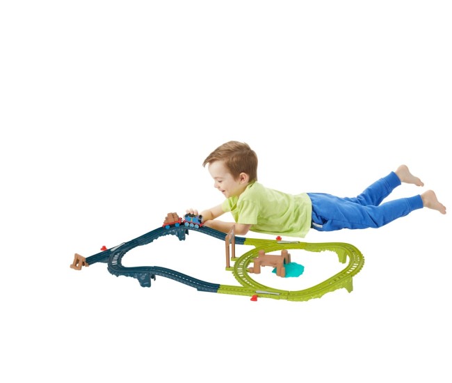 Thomas set de joaca cu locomotiva push along thomas si accesorii