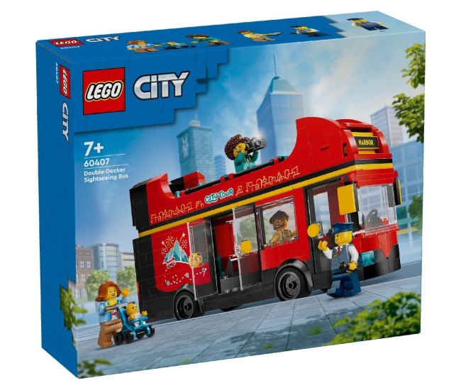 Lego city autobuz turistic rosu cu etaj 60407 Lego city autobuz turistic rosu cu etaj 60407