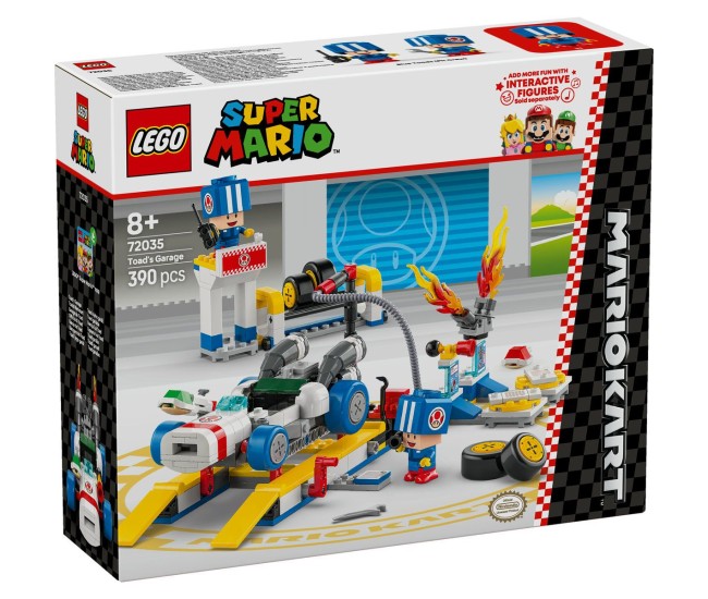 Lego super mario mario kart garajul lui toad 72035 Lego super mario mario kart garajul lui toad 72035