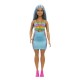 Papusa barbie fashionista cu par albastru platinat si top sport Papusa barbie fashionista cu par albastru platinat si top sport