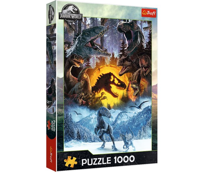 Puzzle trefl 1000 jurassic world in lumea jurassic park