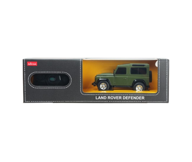 Masina cu telecomanda land rover defender verde cu scara 1 la 24 Masina cu telecomanda land rover defender verde cu scara 1 la 24