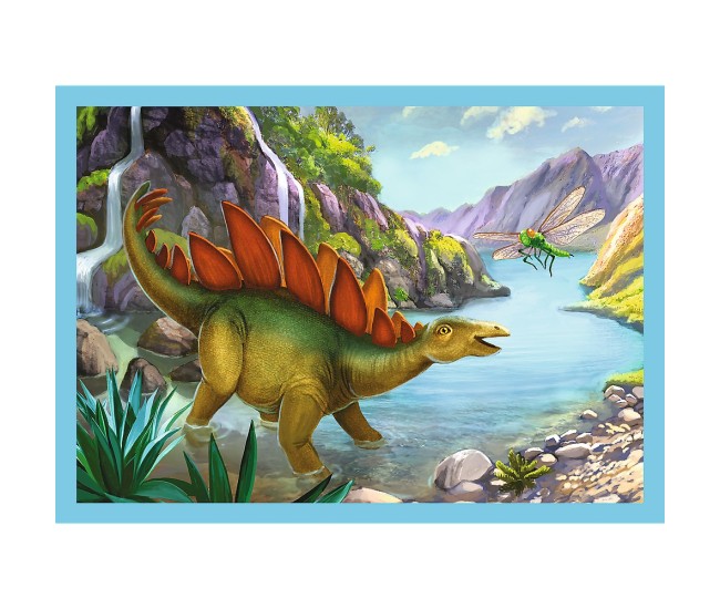 Puzzle trefl 4in1 lumea dinozaurilor Puzzle trefl 4in1 lumea dinozaurilor