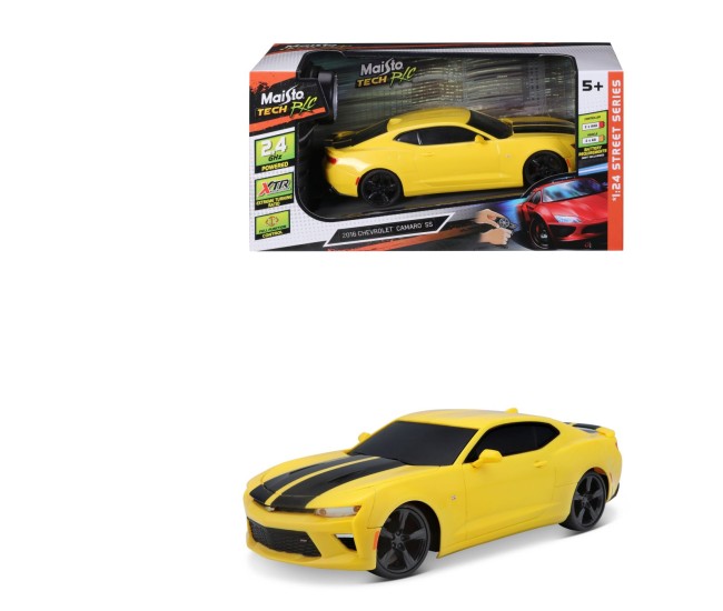 Maisto masinuta cu telecomanda 2.4ghz chevrolet camaro ss 2016 scara 1 la 24 Maisto masinuta cu telecomanda 2.4ghz chevrolet camaro ss 2016 scara 1 la 24