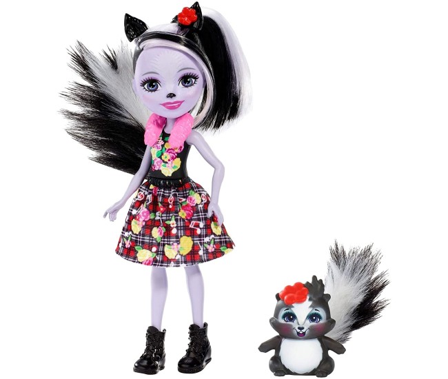 Enchantimals papusi cu animalute sage skunk si caper Enchantimals papusi cu animalute sage skunk si caper