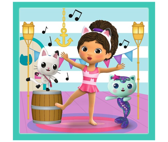 Puzzle trefl 3in1 gabbys dollhouse activitatile lui gabby Puzzle trefl 3in1 gabbys dollhouse activitatile lui gabby