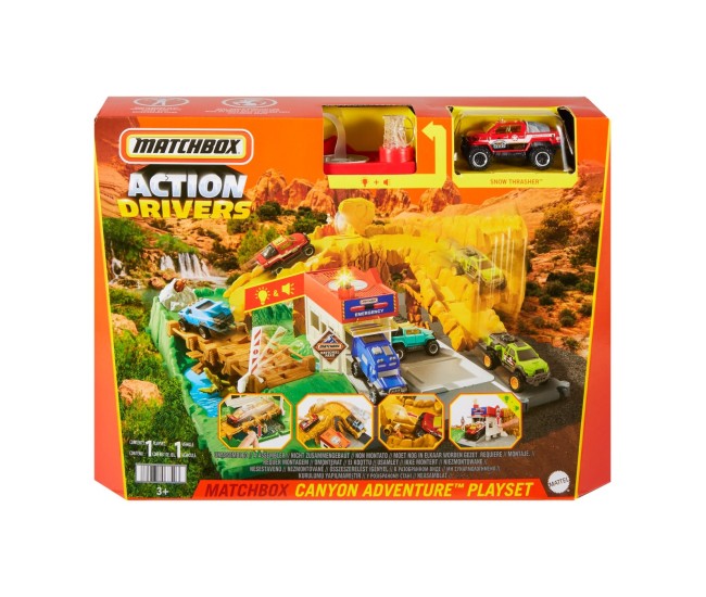 Matchbox set action drivers canionul cu sunete si lumini