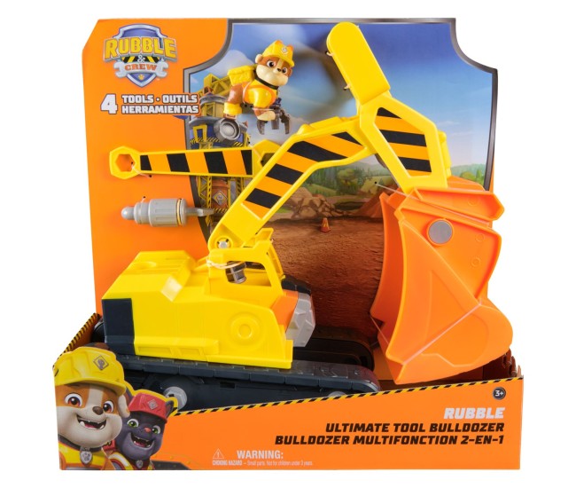Patrula catelusilor rubble si echipa vehicul buldozer multifunctional 2 in 1 Patrula catelusilor rubble si echipa vehicul buldozer multifunctional 2 in 1