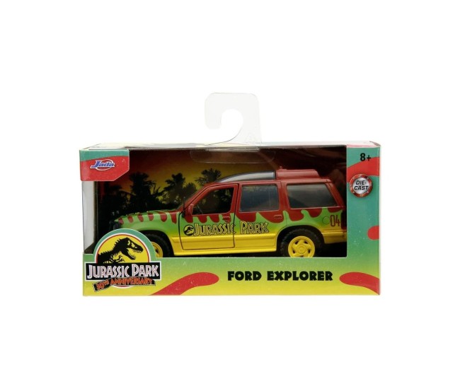 Jada jurassic world 30th anniversary masinuta metalica ford explorer 1993 scara 1 la 32
