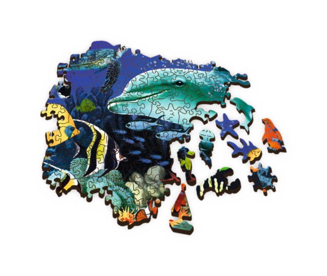 Puzzle trefl din lemn 500+1 piese viata marina Puzzle trefl din lemn 500+1 piese viata marina